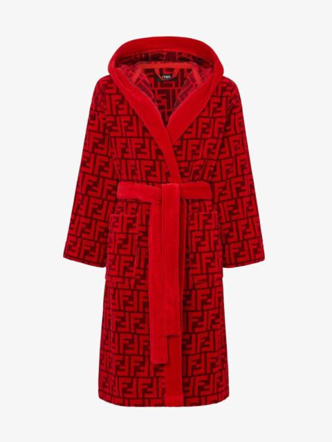 FENDI Red cotton bathrobe