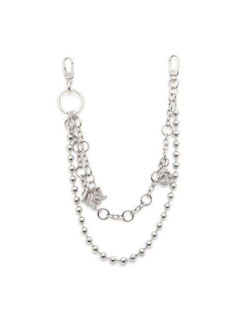 Diesel METAL CHARM WITH CHAINS AND PENDANTS