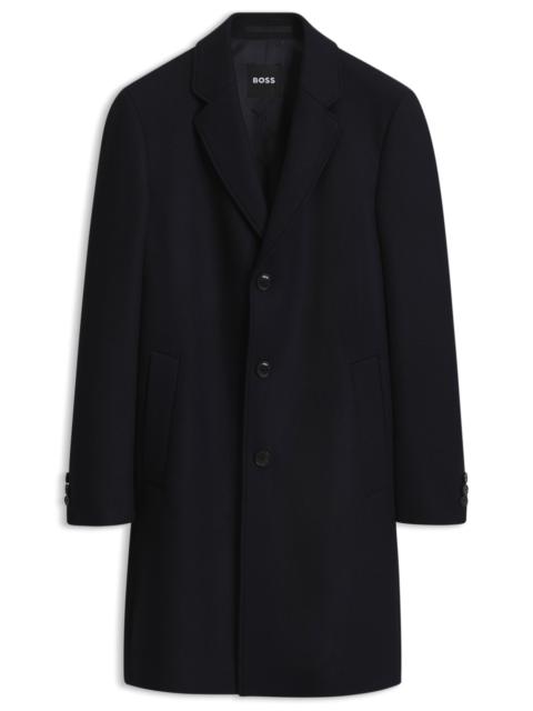 BOSS SLIM-FIT COAT IN A WOOL BLEND