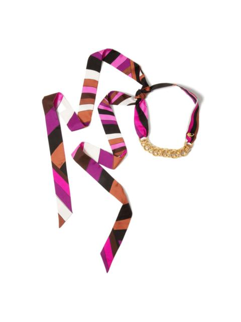 iride-print necklace