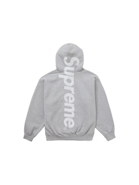 Supreme Supreme Satin Applique Hooded Sweatshirt FW24 Heather Grey