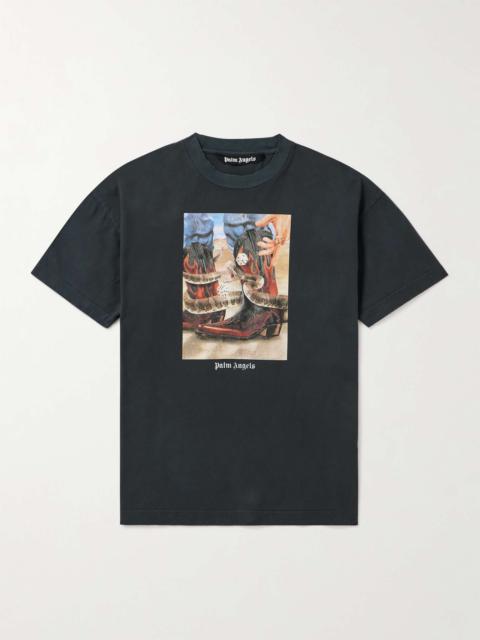 Palm Angels Dice Game Printed Cotton-Jersey T-Shirt