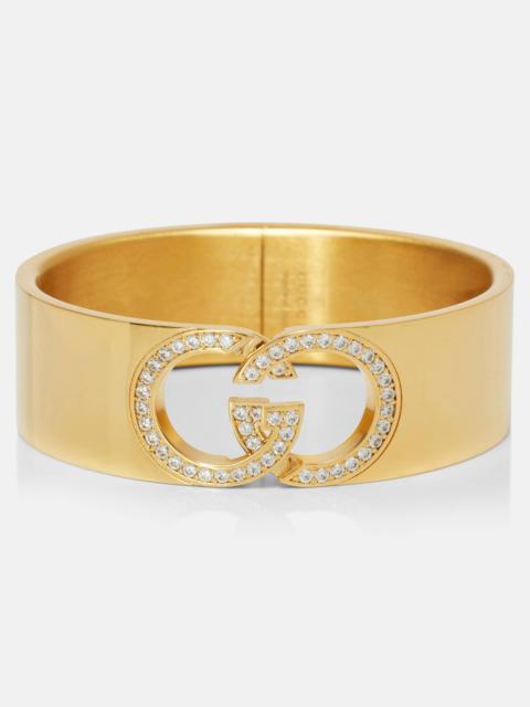 GUCCI GG crystal-embellished bangle