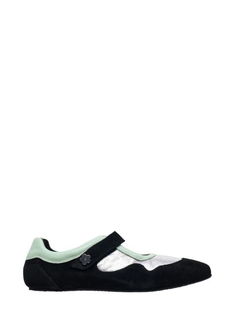 CECILIE BAHNSEN Cosmos Leather Flat Sneakers