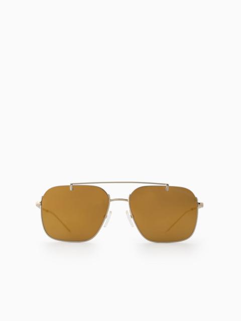 EMPORIO ARMANI Men’s rectangular sunglasses