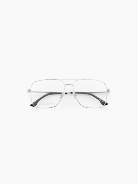 Victoria Beckham Fine Double Bridge Optical In Palladium