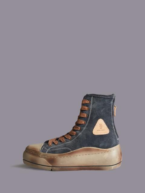 R13 DISTRESSED TALL KURT - WASHED NAVY SUEDE