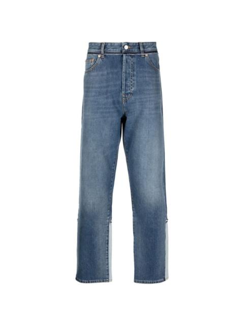 Rockstud-detail straight-leg jeans