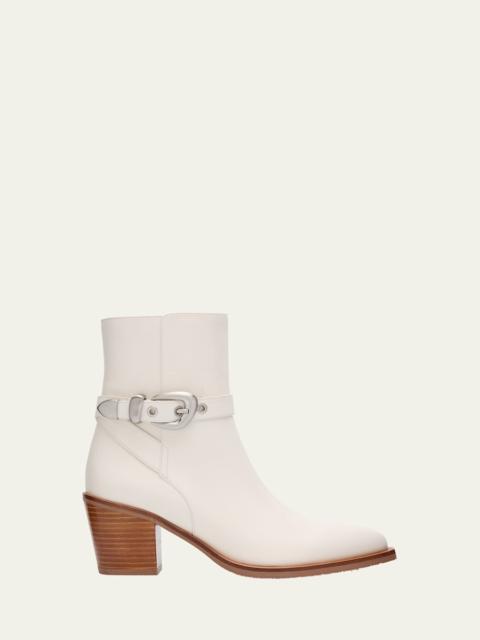 Stuart Weitzman Maven Leather Western Booties