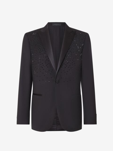 CORNELIANI Black 130's wool tuxedo jacket
