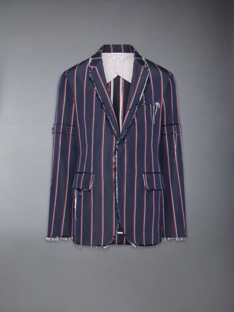 Thom Browne STRIPE MOGADOR UNCONSTRUCTED SPORTCOAT