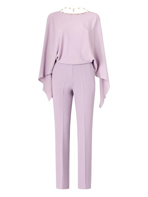 PINKO draped-effect backless jumpsuit