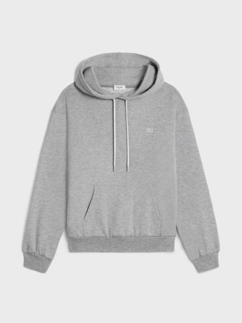 CELINE COTTON/CASHMERE TRIOMPHE HOODIE