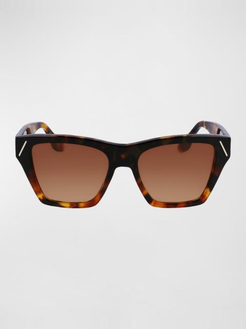Victoria Beckham Classic V Modified Square Acetate Sunglasses