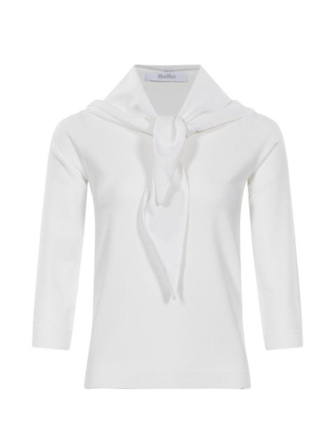 Max Mara Viscose yarn sweater with scarf