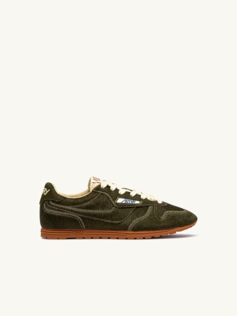 AUTRY WINDSPIN SNEAKERS IN MILITARY PONY SKIN EFFECT MATERIAL