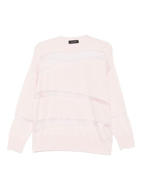 FABIANA FILIPPI mesh-panel sweater