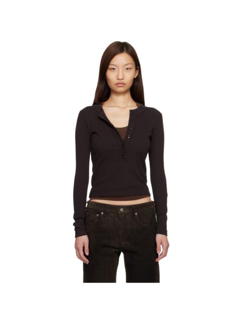 Brown Varra Henley T-shirt