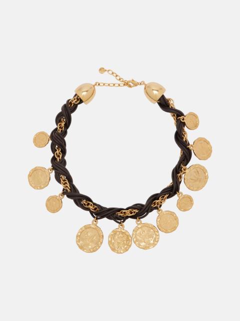 JACQUEMUS Pièces leather charm necklace