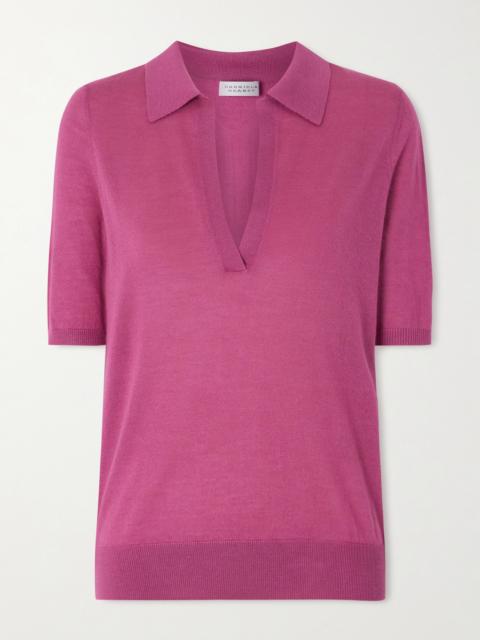 GABRIELA HEARST Frank Cashmere And Silk-blend Polo Shirt