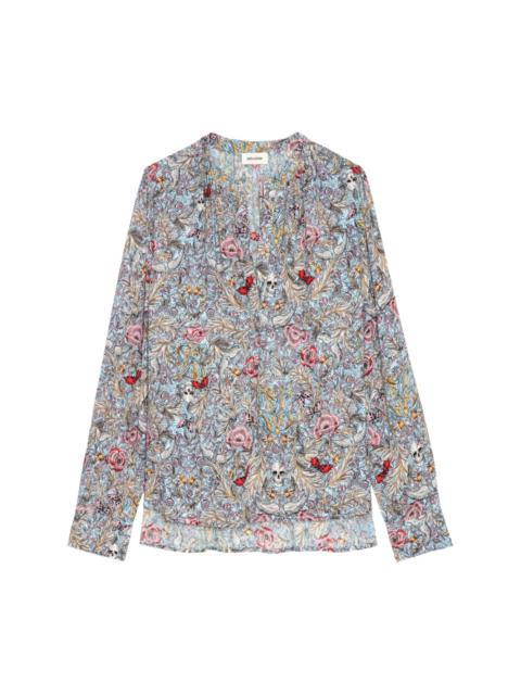 Zadig & Voltaire Tink floral-print blouse