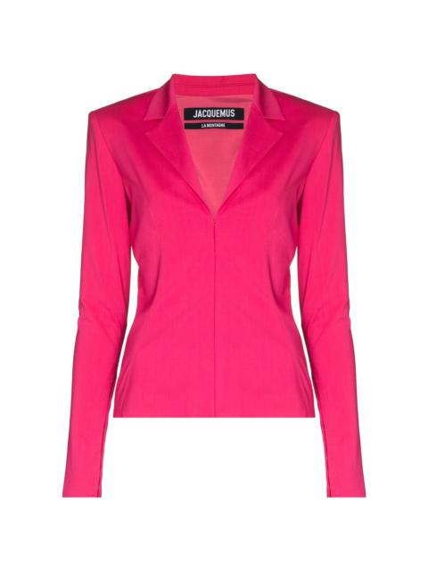 JACQUEMUS Le Veste fitted blazer shirt
