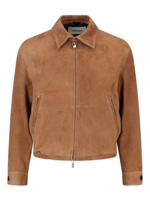 Tonywack zip-up suede jacket