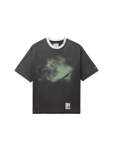 distressed-effect T-shirt