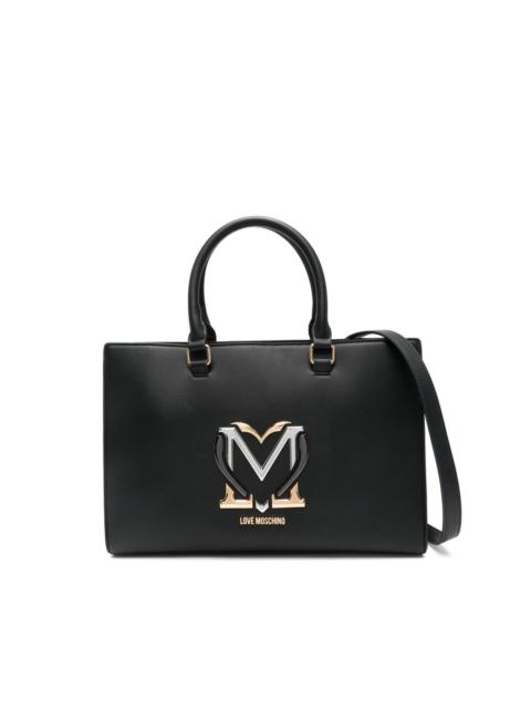 logo-plaque tote bag