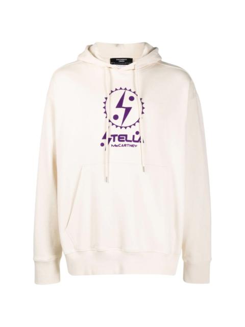 logo print hoodie