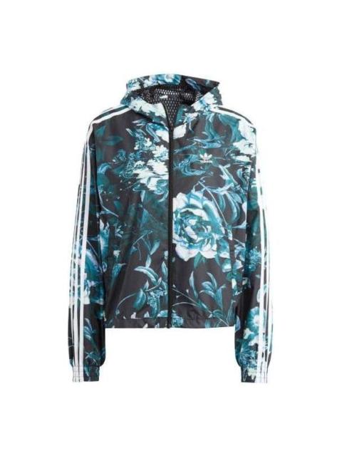 (WMNS) adidas Allover Flower Print Windbreaker 'Multi-Color' IJ7085