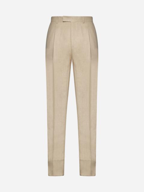 Wool and linen trousers