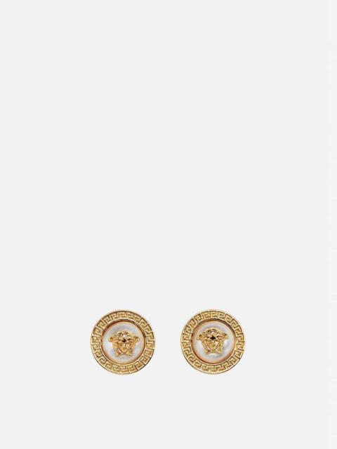 Medusa Greca Pearl Earrings