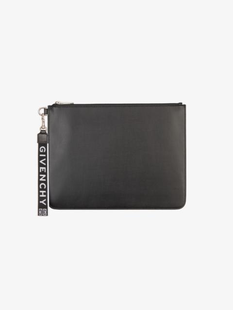 Givenchy GIVENCHY 4G wrist strap large pouch in coated canvas
