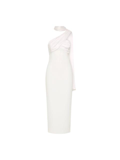 REBECCA VALLANCE Atlas Halter Tie Midi Dress