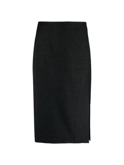 Theory high-waisted virgin wool skirt