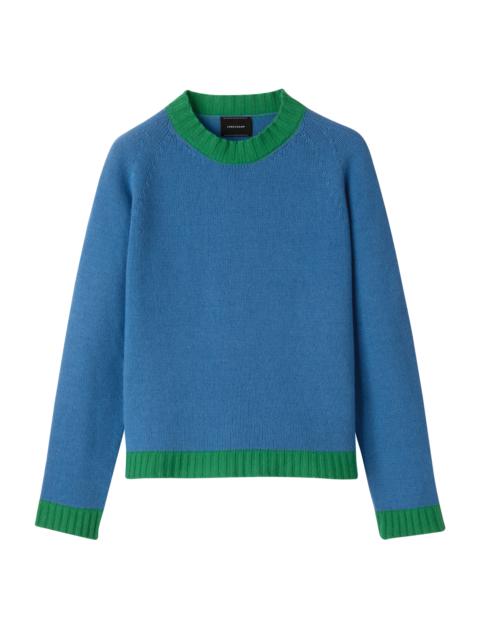 Longchamp Fall-Winter 2023 Collection Sweater Cobalt/Lawn - OTHER