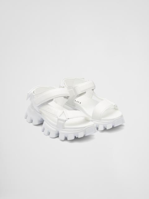 Prada Padded nappa leather sport sandals