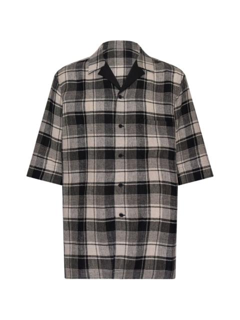 Yohji Yamamoto plaid shirt