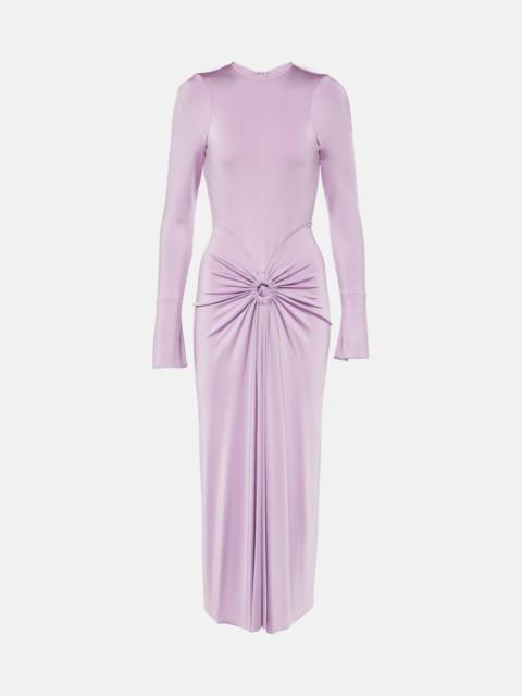 Victoria Beckham Gathered jersey midi dress