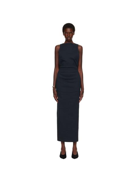 ISSEY MIYAKE Navy Allow Maxi Dress