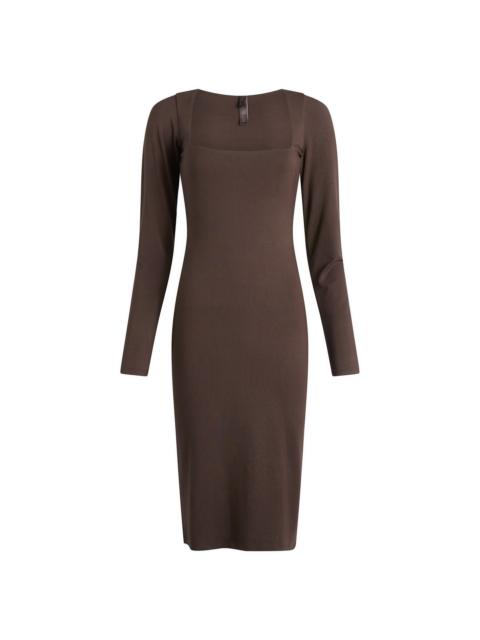 SKIMS SKIMS Smooth Layers Long Sleeve Midi Dress