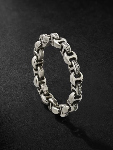 HOORSENBUHS® Strut Sterling Silver Diamond Ring Silver