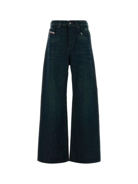 Dark blue denim jeans