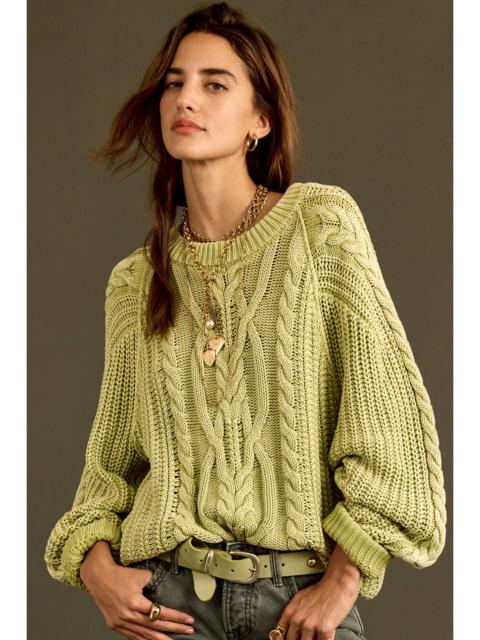 FREE PEOPLE Frankie Cable Knit Sweater
