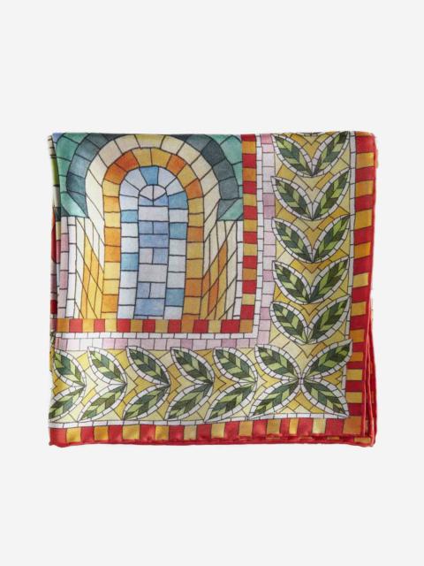 CASABLANCA Mosaic de Damas silk scarf