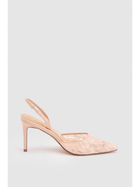 KAREN MILLEN Lace Court Heeled Shoe