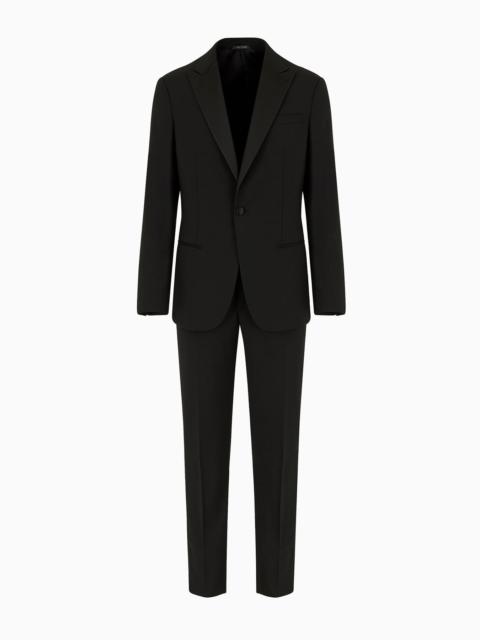 Pure wool, half-canvassed, slim-fit tuxedo from the Icon Soho line