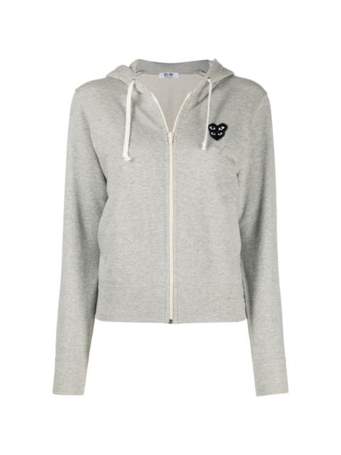 Comme des Garçons PLAY overlapping heart hoodie