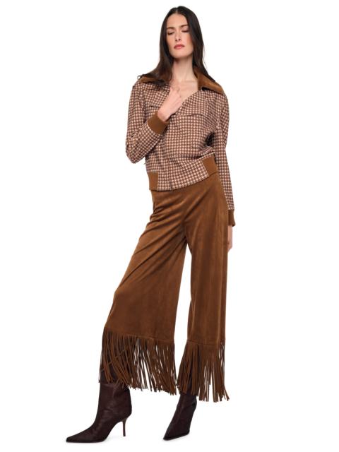 NORMA KAMALI FRINGE GAUCHO PANT